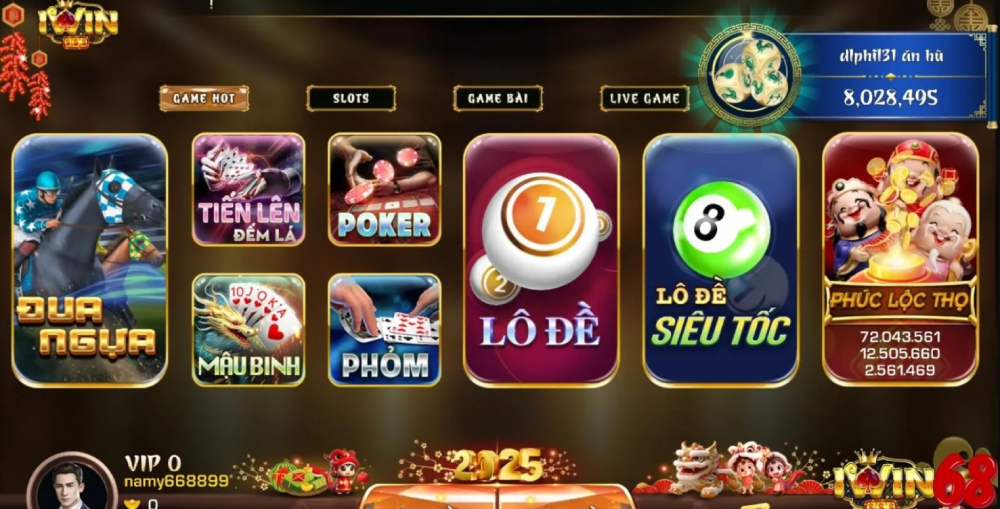 iWin68 cung cấp kho game hơn 1000 trò chơi đa dạng